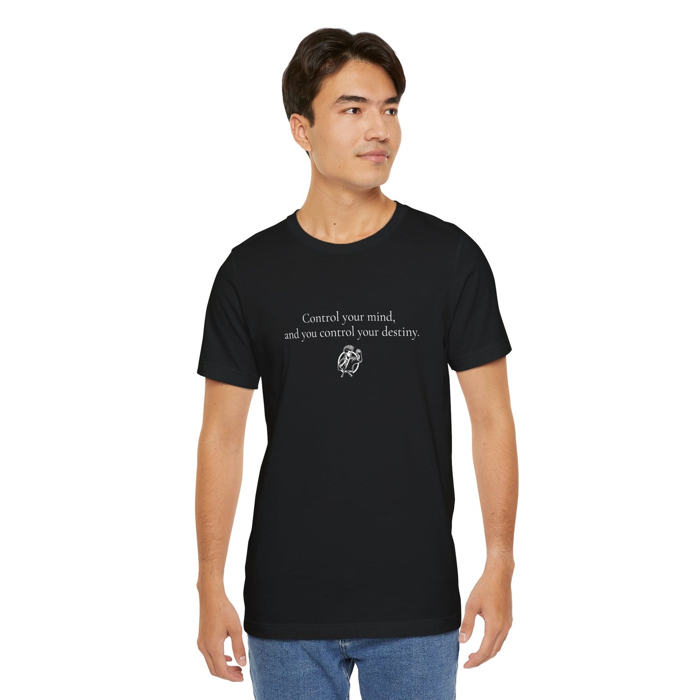 Samurai Wisdom Unisex Tee - 'Control Your Mind' Inspirational Shirt